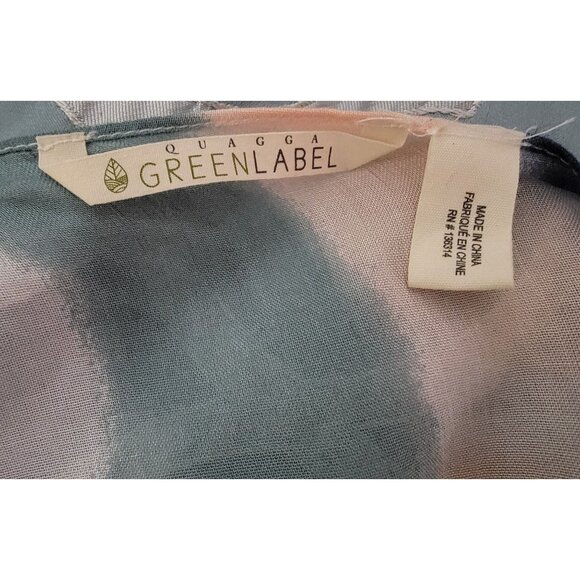 Striped Open Front Kimono Cardigan By Quagga Green Label In Lenzing Modal - Picture 5 of 6